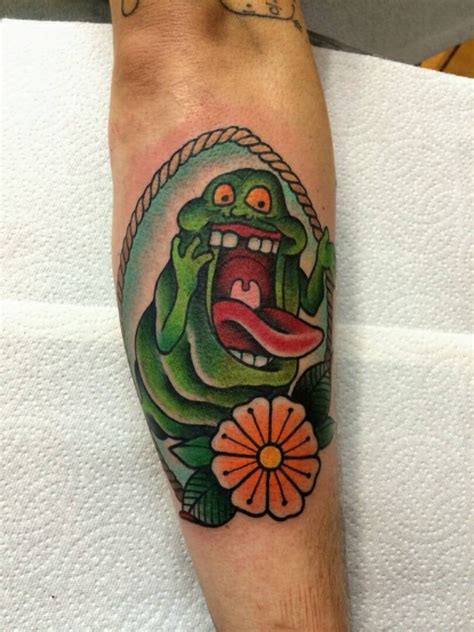 Slimer Ghostbusters By Alex Strangler The Dolorosa Tattoo Co In