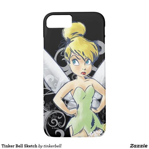 Tinker Bell Sketch Case Mate Iphone Case Perfect Cell Phone Cases For
