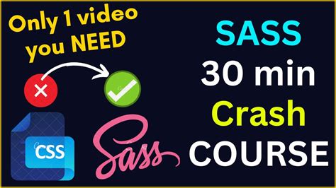 Learn Sass In Minutes Sass Tutorial For Beginners Css With Superpowers Youtube