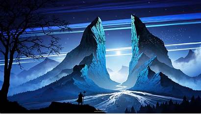 4k Warrior Mountain Night Wallpapers Kvacm Artwork
