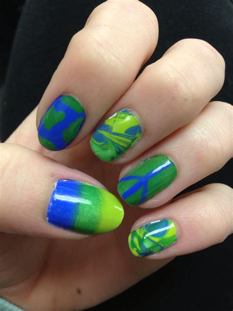 My Earth Day nails | Nails, How to do nails, Earth day