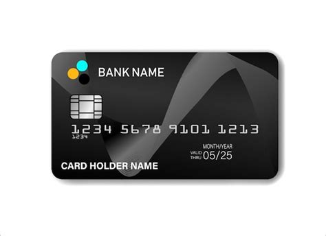 Premium Vector Credit Card Template Design