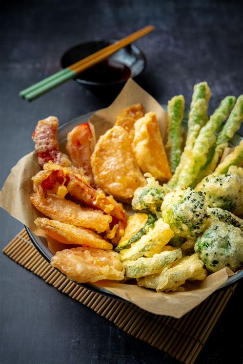 vegetable tempura with ginger ponzu sauce delizzious food receta comida japonesa recetas