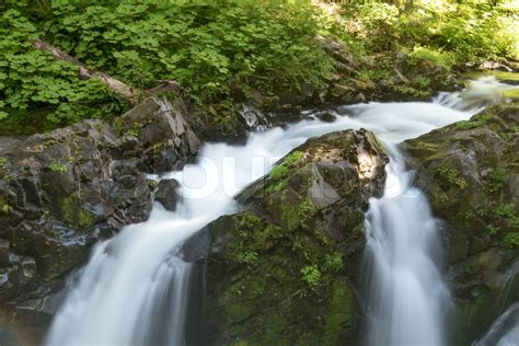 Sol Duc Falls In Olympic National Park Stock Image Colourbox