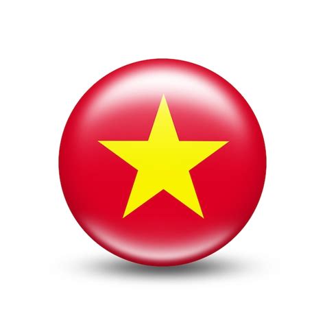 Premium Photo Vietnam Country Flag In Sphere With White Shadow