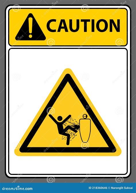 Caution Pressure Gas Symbol Sign Isolate On White Background Vector