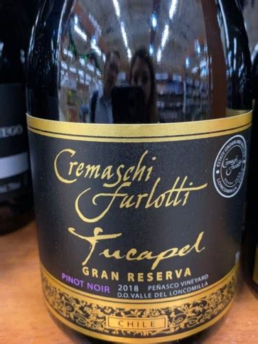 Cremaschi Furlotti Tucapel Gran Reserva Pinot Noir Vivino Us