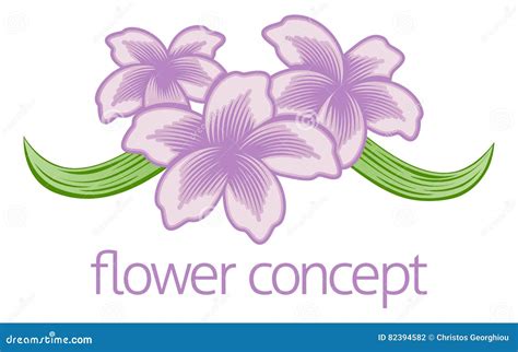Flower Floral Florist Icon Stock Vector Illustration Of Concept 82394582