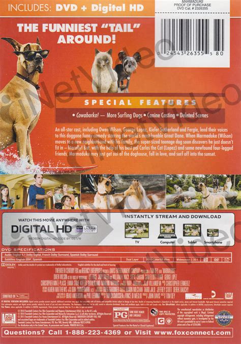 Marmaduke Dvd Digital Hd On Dvd Movie