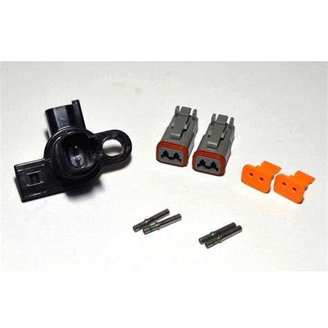 Deutsch Dt 2 Pin 90° Connector Kit 14 16 Awg Closed Barrel Contacts