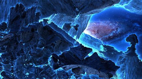 Crystal Neon Cave Wallpaper