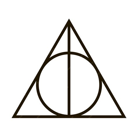 Premium Vector Deathly Hallows A Symbol From The Harry Potter Book