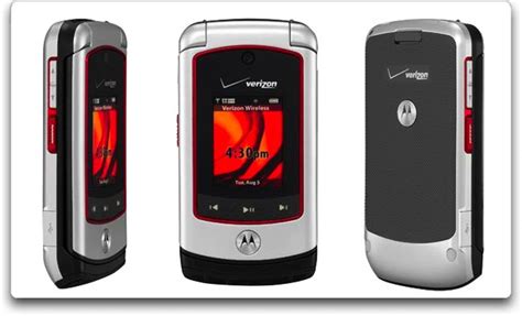 Motorola Adventure V750 Phone Silverblack Verizon