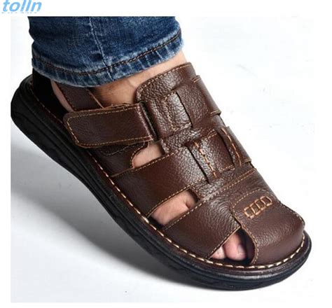 The stitching and color accents add to the style, while the memory foam padded strap linings and insoles provide a high level of comfort. free shipping 2017summer mens sandals slippers genuine ...