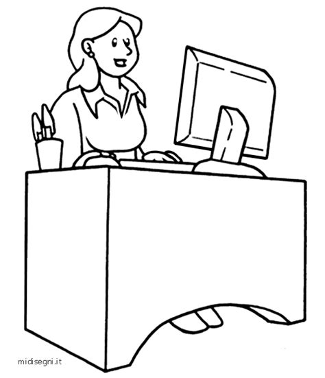 Dibujo para colorear de una secretaria, deja tus comentarios, recuerda que www.pintodibujos.com es la mejor página de dibujos online para descargar, donde podrás encontrar el mejor material didáctico y dibujos para la primaria, escuela o jardín. Desenhos para imprimir