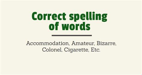 Most Commonly Misspelled Words 1000 Commonly Misspelled Words