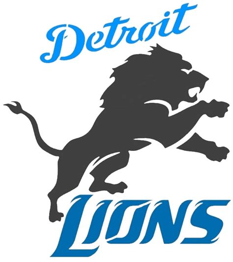 Various Szs Detroit Lions Logo Stencil Mylar Reusuable Wall Etsy