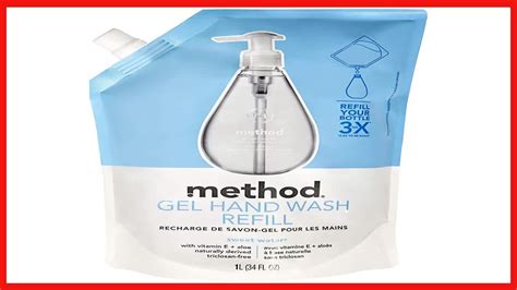 Method Gel Hand Soap Refill Sweet Water 34 Oz 1 Pack Packaging May
