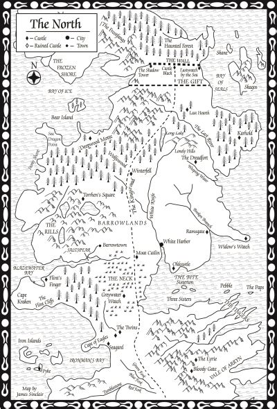 A dance with dragons is a longer book than a feast for crows, and covers a longer time period. A Feast for Crows-Map of the North - A Wiki of Ice and Fire