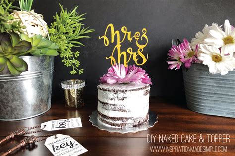 Diy Naked Cake Wedding Topper Inspiration Made Simple My XXX Hot Girl