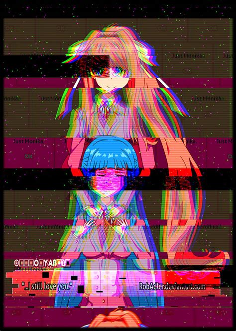 Ddlc Just Monika Glitch Version By Robadler On Deviantart