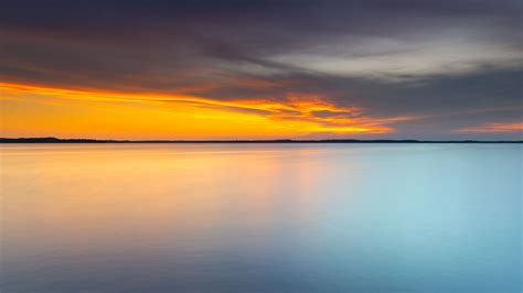 Download Wallpaper 3840x2160 Sea Horizon Sunset Stone 4k Uhd 169 Hd