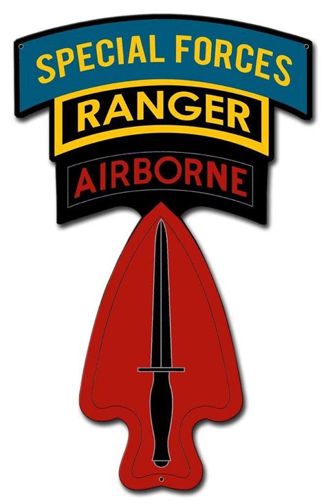Usasoc Sf Ranger Airborne Sign Airborne Custom Metal Usasoc