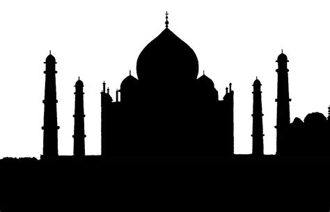 Stock Pictures Taj Mahal Sketch And Silhouettes