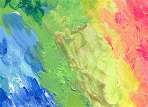 Abstract Color Acrylic Brush Strokes Paint Stock Image Image Of