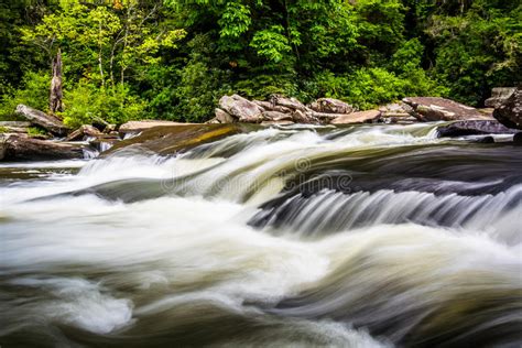 Cascades On Little River In Dupont State Forest North Carolina Stock