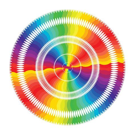 Vector Abstract Rainbow Circles Effect Background 28647787 Vector Art