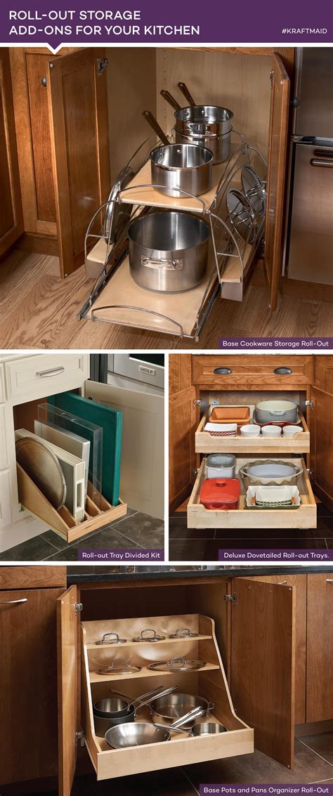 Kraftmaids® Roll Out Trays Provide Easy Access To The Kitchen