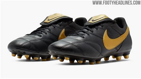 Unser team an produkttestern hat verschiedene produzenten getestet und wir präsentieren unseren lesern hier die ergebnisse unseres tests. Edle Schwarz / Goldene Nike Premier II 2019 Fußballschuhe ...