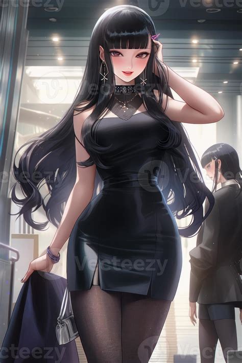 Beautiful Thick Anime Woman Posing Generative AI Stock Photo At Vecteezy