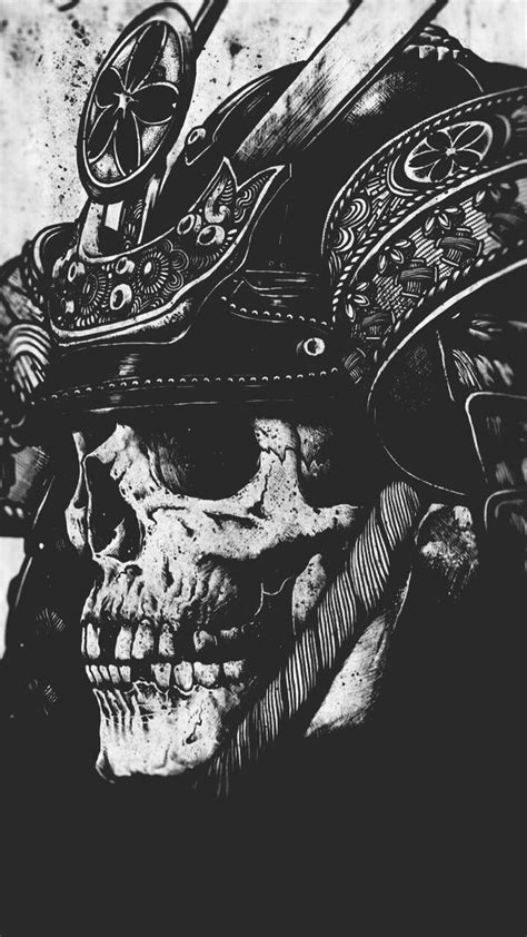 Rey Craneo Skull Wallpaper Dark Wallpaper Iphone Wallpaper Samurai