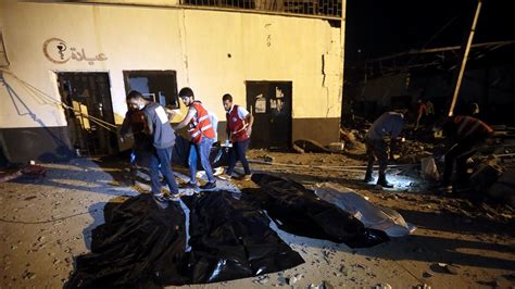 Airstrike Kills Dozens Of Migrants At Detention Center In Libya The