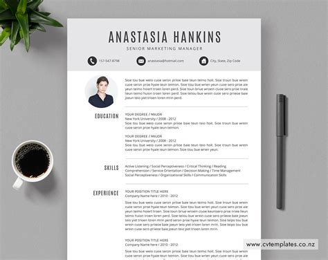 Francesco bernoulli medivision polyclinic 2 quaker ave new york, ny 02355. CV Template for MS Word, Editable Curriculum Vitae ...