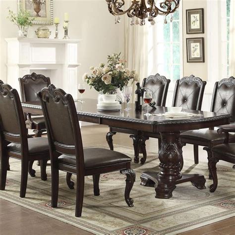Nineteen37 Kiera Dining Table In Rich Brown Table Only Nfm Dining