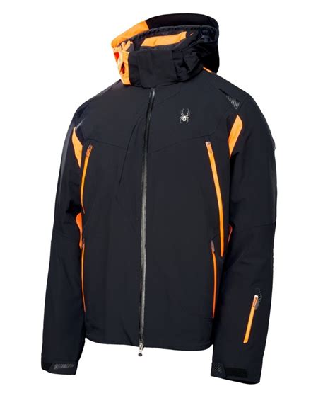 Spyder Mens Ski Jacket Bromont 100 20142015 Black Size L Sp03 Ebay
