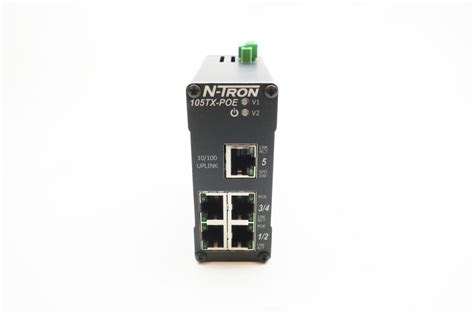N Tron 105tx Poe 45 49v Dc 16a Amp Ethernet Switch
