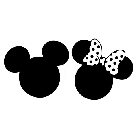 Mickey And Minnie Mouse Svg Cut Files Etsy