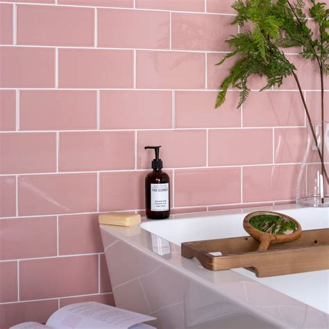 When combined with exceptional plumbing fixtures. Craquelure Rose Tiles in 2020 | Popular bathroom designs ...