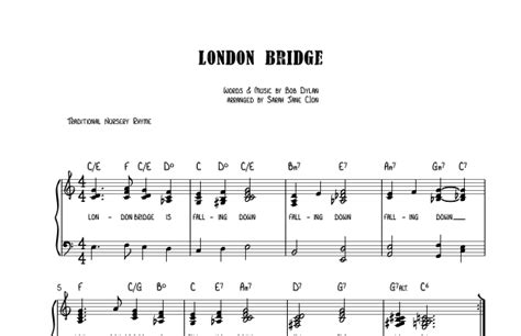 London Bridge Is Falling Down Sheet Music Safflower Music Llc Piano