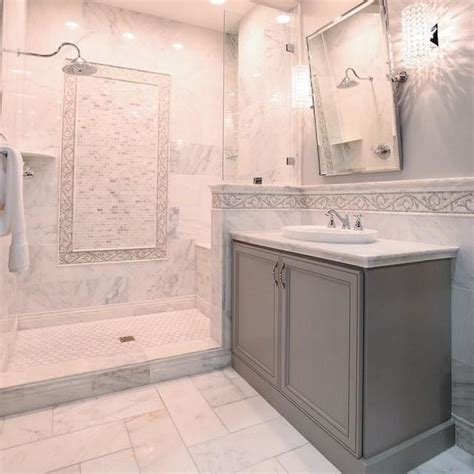 Carrara Marble Tile Bathroom Ideas Help Ask This