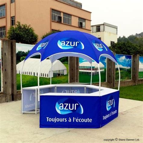Portable Tent Kiosk Vending Advertising Gazebo Stand Banner
