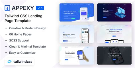 Appexy Tailwind Css Landing Page Template Graphicfort