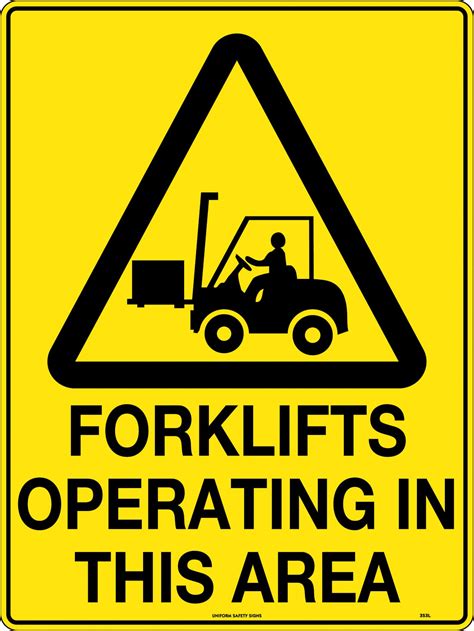 Forklifts Operating In This Area Caution Signs Uss