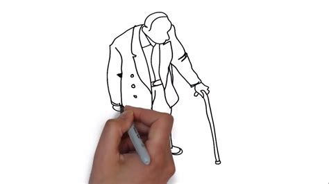 How To Draw A Old Man Step By Step Easy Drawing Tutorial Youtube