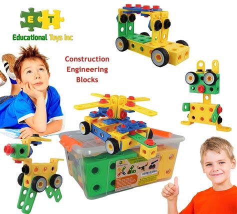 Educational Toys Construction Engineering Blocks By Eti Toys For Boys