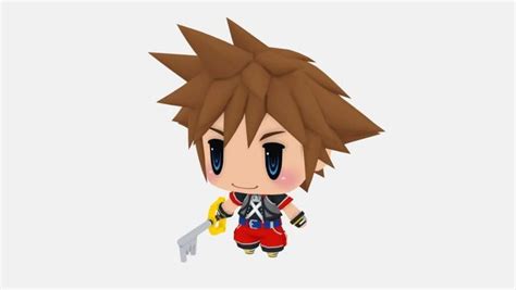 Chibi Sora From Kingdom Hearts 3d Model Cgtrader